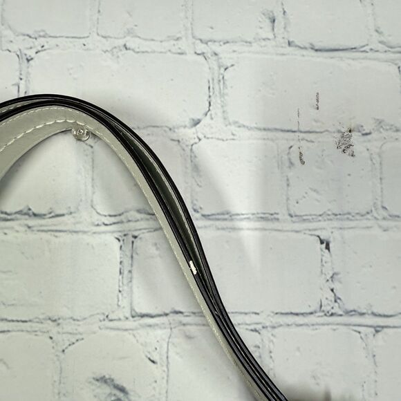 VTG Coach Bleecker Bucket Bag Beige Signature Canvas & White Leather Trim Purse - Picture 6 of 16